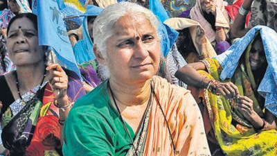 In May last year, a magistrate court found Patkar guilty, holding that her statements were deliberate, malicious, and aimed at tarnishing Saxena’s image. On July 1, the trial court sentenced her to five months’ imprisonment and imposed a ₹10 lakh fine. (HT Archive) In May last year, a magistrate court found Patkar guilty, holding that her statements were deliberate, malicious, and aimed at tarnishing Saxena’s image. On July 1, the trial court sentenced her to five months’ imprisonment and imposed a ₹10 lakh fine. (HT Archive)