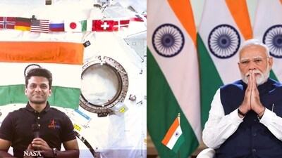 Prime Minister Narendra Modi during an interaction with Group Captain Shubhanshu Shukla on June 28. (File/PMO) Prime Minister Narendra Modi during an interaction with Group Captain Shubhanshu Shukla on June 28. (File/PMO)