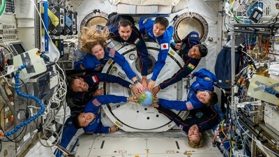 The SpaceX Dragon spacecraft undocked at 4:45 pm IST on Monday from the space-facing port of the International Space Station’s Harmony module. (PTI) The SpaceX Dragon spacecraft undocked at 4:45 pm IST on Monday from the space-facing port of the International Space Station’s Harmony module. (PTI)