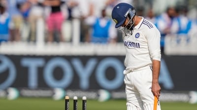 Ravindra Jadeja was crestfallen after India lost Lord's Test by 22 runs (PTI)
