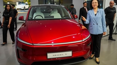 While the rear-wheel drive model will be priced at ₹60.1 lakh ($70,000), the long-range variant at ₹67.8 lakh ($79,000). (PTI) While the rear-wheel drive model will be priced at ₹60.1 lakh ($70,000), the long-range variant at ₹67.8 lakh ($79,000). (PTI)
