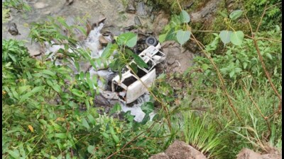 Police said five people were injured in the accident.