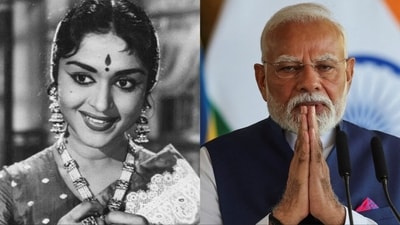 PM Narendra Modi shared a post for 'Abhinaya Saraswathi' Saroja Devi. PM Narendra Modi shared a post for 'Abhinaya Saraswathi' Saroja Devi.