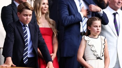 Britain's Prince George of Wales goes viral for his intense expressions at the Wimbledon final. (AFP) Britain's Prince George of Wales goes viral for his intense expressions at the Wimbledon final. (AFP)