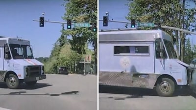 A techie avoided an accident, which he claimed, thanks to Tesla. (X/@Ryanb58) A techie avoided an accident, which he claimed, thanks to Tesla. (X/@Ryanb58)