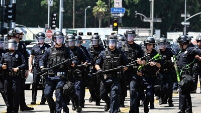Pentagon spokesperson thanked National Guard troops "who stepped up to answer the call, the lawlessness in Los Angeles is subsiding". (AFP)