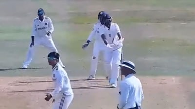 Vaibhav Suryavanshi created history once again, but this time with the ball. (Screengrab - England Cricket) Vaibhav Suryavanshi created history once again, but this time with the ball. (Screengrab - England Cricket)