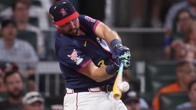 Seattle Mariners catcher Cal Raleigh (29) during the 2025 Home Run Derby at Truist Park (IMAGN IMAGES via Reuters Connect)