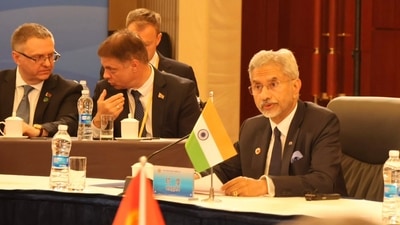 India's S Jaishankar speaks during the SCO Council of Foreign Ministers Meeting in China's Tianjin. (X/@DrSJaishankar) India's S Jaishankar speaks during the SCO Council of Foreign Ministers Meeting in China's Tianjin. (X/@DrSJaishankar)