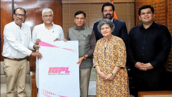 The launch of the Indian Golf Premier League. (IGPL)