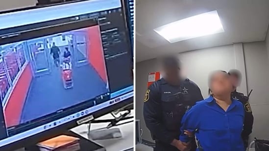 A woman was detained by Illinois police allegedly for stealing items worth $1,300 while in the US. (Screengrab)