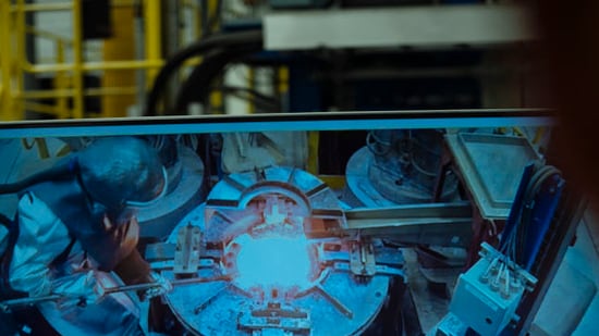 MP Materials’ rare-earth magnetics facility in Fort Worth. (TREVOR PAULHUS FOR WSJ)
