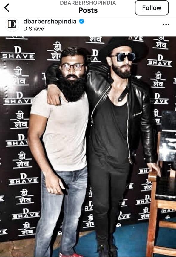 Darshan Yewalekar with Ranveer Singh (Darshan Yewalekar Insta) Darshan Yewalekar with Ranveer Singh (Darshan Yewalekar Insta)