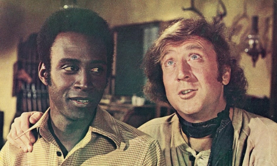 Cleavon Little and Gene Wilder in Blazing Saddles (1974). (Film still) Cleavon Little and Gene Wilder in Blazing Saddles (1974). (Film still)