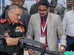 Chief of Defence Staff General Anil Chauhan visits the exhibition on indigenisation of critical components currently being imported from foreign OEMs in the areas of UAV & C-UAS, at the Manekshaw Centre in New Delhi on Wednesday. Chief of Defence Staff General Anil Chauhan visits the exhibition on indigenisation of critical components currently being imported from foreign OEMs in the areas of UAV & C-UAS, at the Manekshaw Centre in New Delhi on Wednesday.