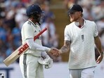 England's captain Ben Stokes (R) shakes hands with India's captain Shubman Gill (L) England's captain Ben Stokes (R) shakes hands with India's captain Shubman Gill (L)