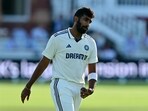 India's Jasprit Bumrah looks on during the third day of the third cricket test match between England and India at Lord's cricket ground India's Jasprit Bumrah looks on during the third day of the third cricket test match between England and India at Lord's cricket ground