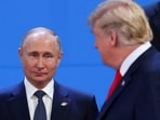 US President Donald Trump and Russia's President Vladimir Putin are seen during the G20 leaders summit in Buenos Aires, Argentina November 30, 2018.
