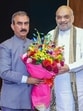 Himachal chief minister Sukhvinder SIngh Sukhu meets Union minister Amit Shah in New Delhi on Tuesday. (PTI) Himachal chief minister Sukhvinder SIngh Sukhu meets Union minister Amit Shah in New Delhi on Tuesday. (PTI)