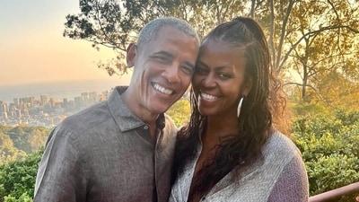 Former US president Barack Obama with wife Michelle Obama (Instagram/@michelleobama)
