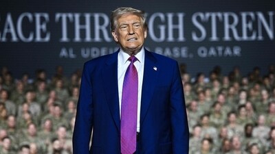 US president Donald Trump is set to meet with Qatari PM to negotiate a ceasefire deal in Gaza (AFP) US president Donald Trump is set to meet with Qatari PM to negotiate a ceasefire deal in Gaza (AFP)