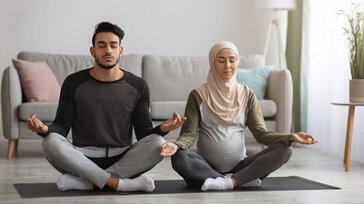 Too stressed to bond with your baby bump? Here's how prenatal Yoga practice changes everything. (Image by Creative Market) Too stressed to bond with your baby bump? Here's how prenatal Yoga practice changes everything. (Image by Creative Market)