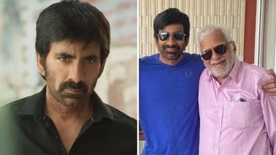 Ravi Teja's father, Rajagopal Raju, has died at the age of 90. Ravi Teja's father, Rajagopal Raju, has died at the age of 90.