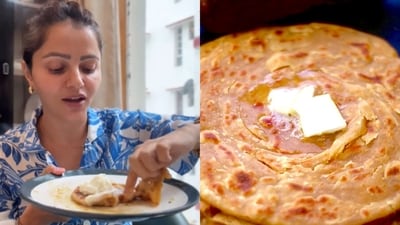 You HAVE to try Rubina Dilaik's nifty creme brulee paratha! (Photos: Instagram/rubinadilaik, Rookie with a Cookie) You HAVE to try Rubina Dilaik's nifty creme brulee paratha! (Photos: Instagram/rubinadilaik, Rookie with a Cookie)