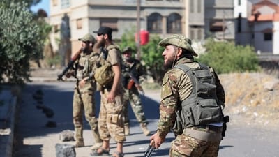Damascus deployed troops in the predominantly Druze province of Sweida, after clashes between Druze fighters and Bedouin tribes. (AFP) Damascus deployed troops in the predominantly Druze province of Sweida, after clashes between Druze fighters and Bedouin tribes. (AFP)
