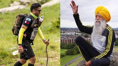 Sandeep Singla and Fauja Singh fought with grief through running. (Sandeep Singla/ Instagram) Sandeep Singla and Fauja Singh fought with grief through running. (Sandeep Singla/ Instagram)