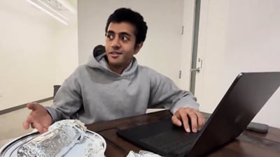 Soham Parekh was accused of working for multiple startups at the same time. (X/@mhadifilms) Soham Parekh was accused of working for multiple startups at the same time. (X/@mhadifilms)