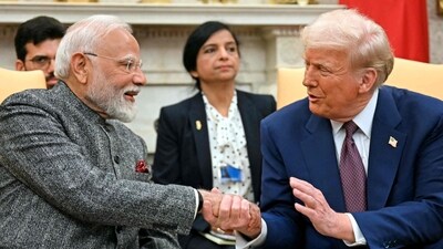 US President Donald Trump shakes hands with Prime Minister Narendra Modi in the Oval Office of the White House in Washington, DC (AFP) US President Donald Trump shakes hands with Prime Minister Narendra Modi in the Oval Office of the White House in Washington, DC (AFP)