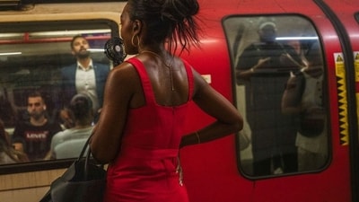 Some London commuters have turned to hand-held fans to try to stay cool as they journey through the Underground, where temperatures remain consistently hot. Some London commuters have turned to hand-held fans to try to stay cool as they journey through the Underground, where temperatures remain consistently hot.
