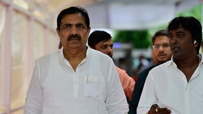 MLA Jayant Patil stepped down as the Maharashtra unit president of Sharad Pawar led NCP (SP). He as replaced by former minister Shashikant Shinde (Anshuman Poyrekar/ Hindustan Times)