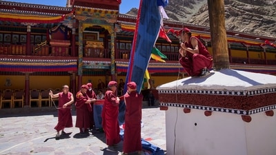 The monks allegedly diverted money from temple accounts to meet Wilawan's financial demands. (AP) The monks allegedly diverted money from temple accounts to meet Wilawan's financial demands. (AP)