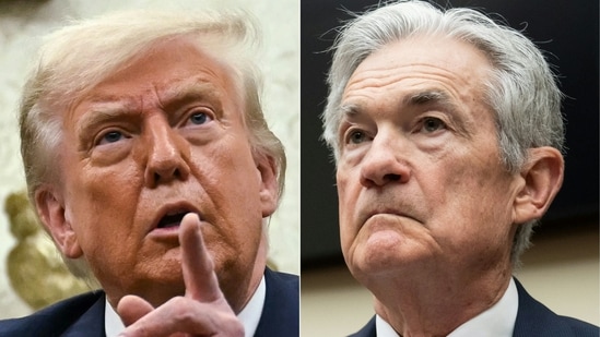 Donald Trump made his comment about being “highly unlikely” to dismiss Powell — ”unless he has to leave for fraud”. (AFP)
