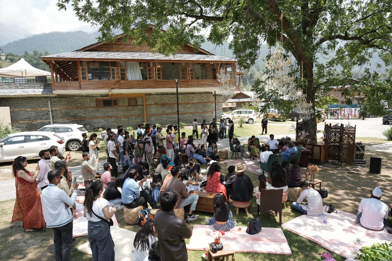 “Especially interesting were the stimulating panel discussions under a peepal tree.” (Courtesy HFAF) “Especially interesting were the stimulating panel discussions under a peepal tree.” (Courtesy HFAF)