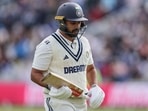 India's Karun Nair walks off the field