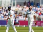 Mohammed Siraj with teammates Shubman Gill and Jasprit Bumrah during the fourth day of the third Test match between India and England Mohammed Siraj with teammates Shubman Gill and Jasprit Bumrah during the fourth day of the third Test match between India and England