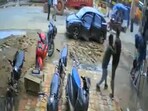 The victim, identified as Abhishek Gupta, was ambushed, dragged, and shoved into the car by a group of men. The victim, identified as Abhishek Gupta, was ambushed, dragged, and shoved into the car by a group of men.