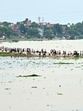 Water enters low lying areas. (HT Photo)