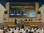 President Droupadi Murmu gave away the awards to the winners at an event held in New Delhi on Thursday. President Droupadi Murmu gave away the awards to the winners at an event held in New Delhi on Thursday.