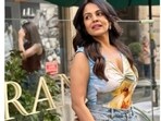 Namita Thapar donned two denim looks, showing the range of this fabric. Namita Thapar donned two denim looks, showing the range of this fabric.