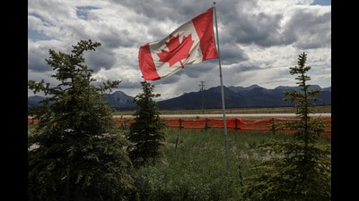 A Canadian flag flies near the mountains ahead of the G7 summit near Kananaskis, Alberta, Canada (REUTERS) A Canadian flag flies near the mountains ahead of the G7 summit near Kananaskis, Alberta, Canada (REUTERS)