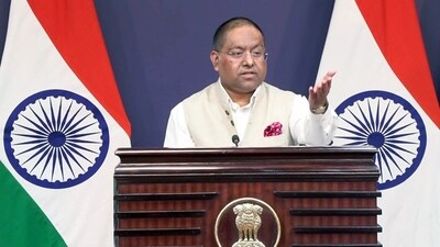 MEA spokesperson Randhir Jaiswal reacts to NATO chief’s Russian oil remark. (ANI File) MEA spokesperson Randhir Jaiswal reacts to NATO chief’s Russian oil remark. (ANI File)