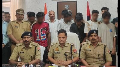 City youngsters who were nabbed by Lucknow police on Wednesday. (Sourced)
