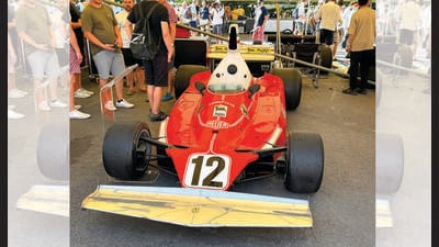 Niki Lauda’s 1975 Championship winning Ferrari 312T was on display at the Goodwood Festival of Speed. Niki Lauda’s 1975 Championship winning Ferrari 312T was on display at the Goodwood Festival of Speed.