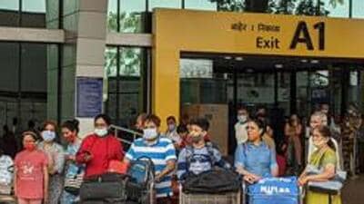 Pune Airport has enhanced passenger experience with 34 check-in counters, 15 lifts, eight escalators, and 10 air-conditioned boarding bridges, including five new ones. (HT FILE)