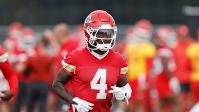 Kansas City Chiefs wide receiver Rashee Rice participates during NFL football practice (AP) Kansas City Chiefs wide receiver Rashee Rice participates during NFL football practice (AP)
