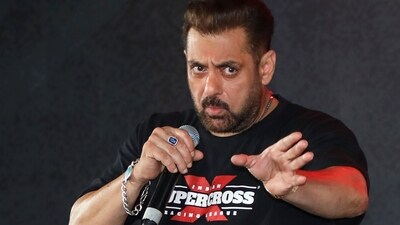 Actor and brand ambassador of Indian Supercross Racing League (ISRL) season 2 Salman Khan during unveiling of the league's official jersey and trophy, in Mumbai, Wednesday, July 16, 2025. (PTI Photo) (PTI) Actor and brand ambassador of Indian Supercross Racing League (ISRL) season 2 Salman Khan during unveiling of the league's official jersey and trophy, in Mumbai, Wednesday, July 16, 2025. (PTI Photo) (PTI)
